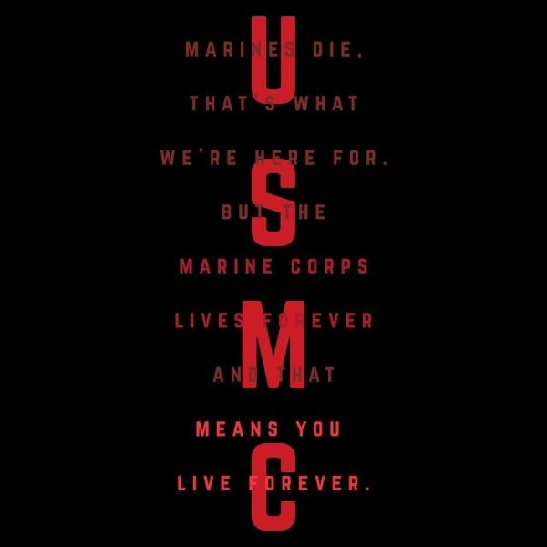 USMC - Women's Lives Forever Boyfriend Fit T-Shirt - Black - Image 2