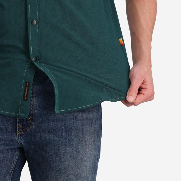Men's Enduro Solid Teal Tech Shirt - Image 5