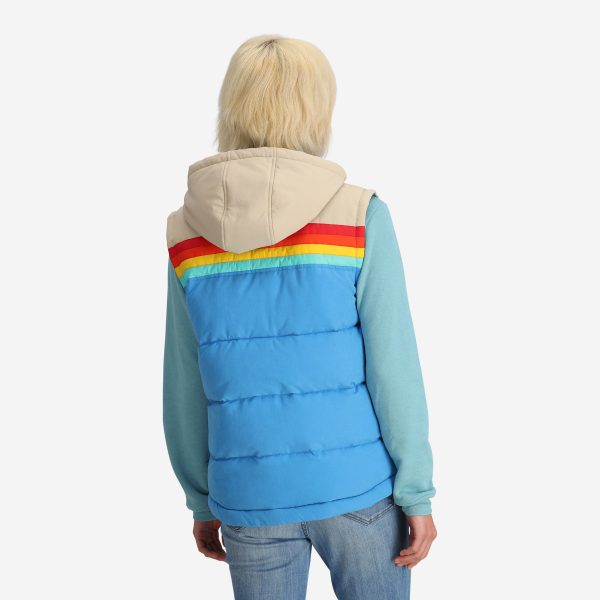 Women's Epic Bluebird Puffer Hooded Vest - Image 4