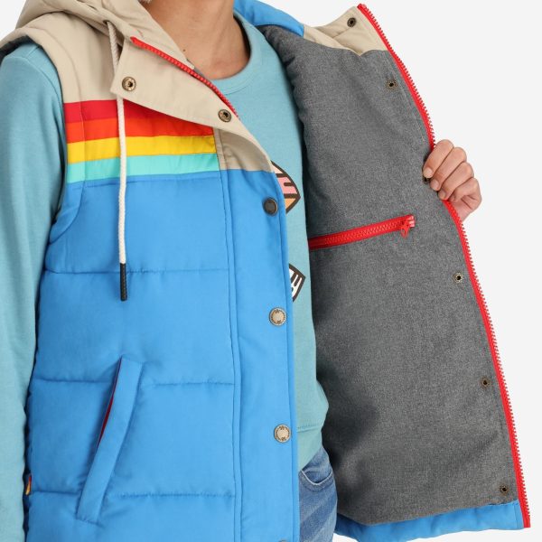 Women's Epic Bluebird Puffer Hooded Vest - Image 5