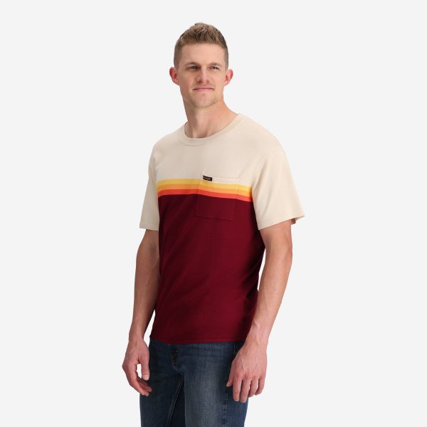 Men's Voyager Knit Tee in Sunset - Image 2