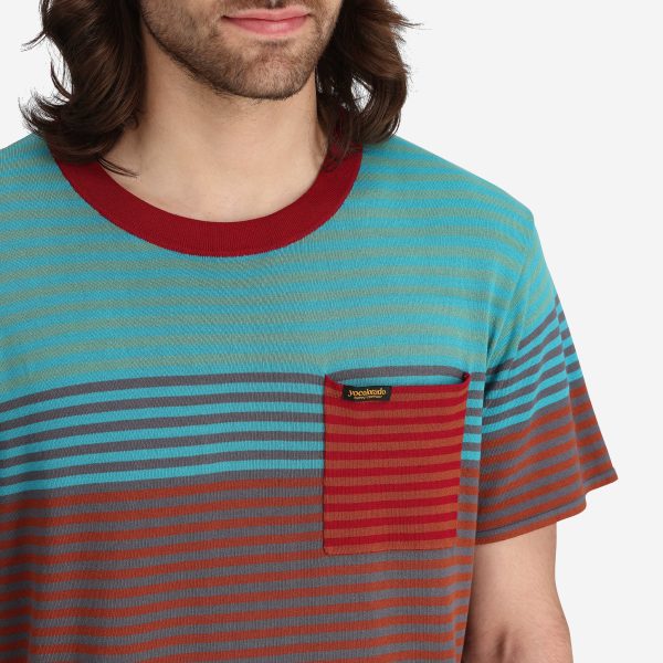 Men's Voyager Knit Tee in Retro Stripe - Image 4