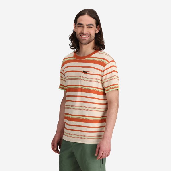 Men's Voyager Knit Tee in Creamsicle - Image 2