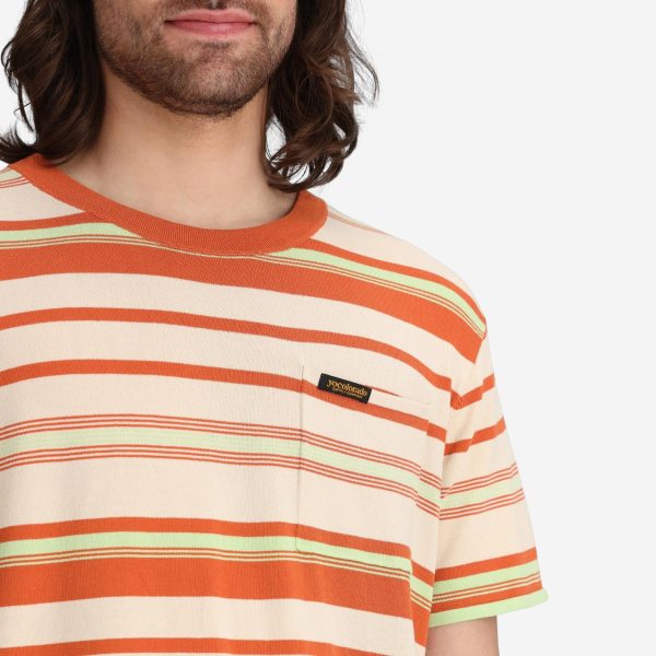 Men's Voyager Knit Tee in Creamsicle - Image 5