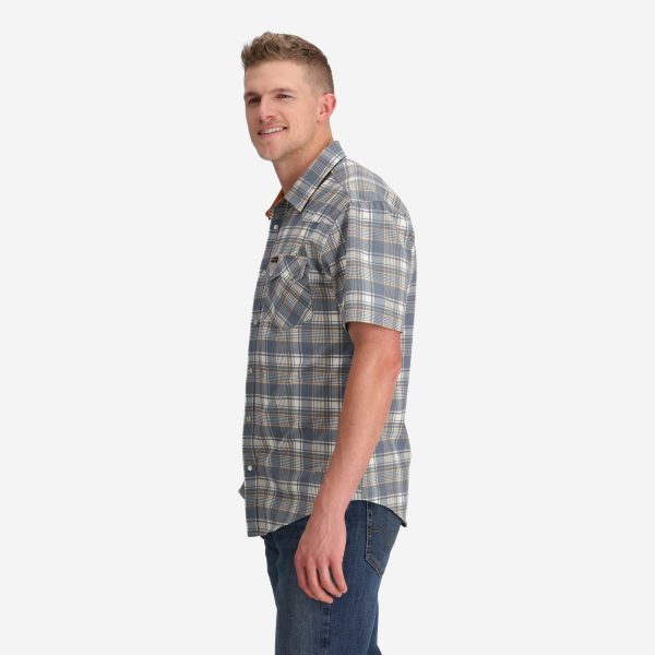 Men's Western Plaid Tech Shirt - Image 3