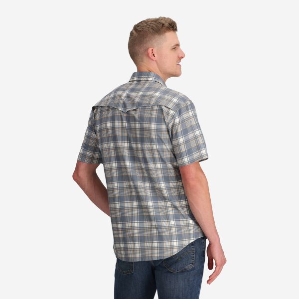 Men's Western Plaid Tech Shirt - Image 4