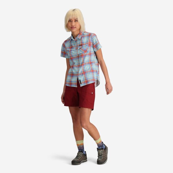 Women's Western Plaid Tech Shirt - Image 4
