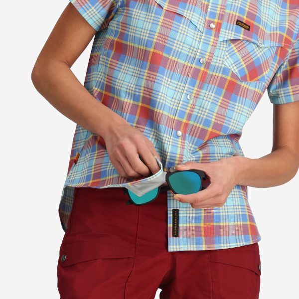 Women's Western Plaid Tech Shirt - Image 5