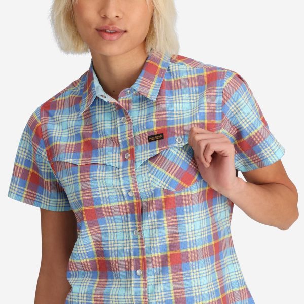 Women's Western Plaid Tech Shirt - Image 7