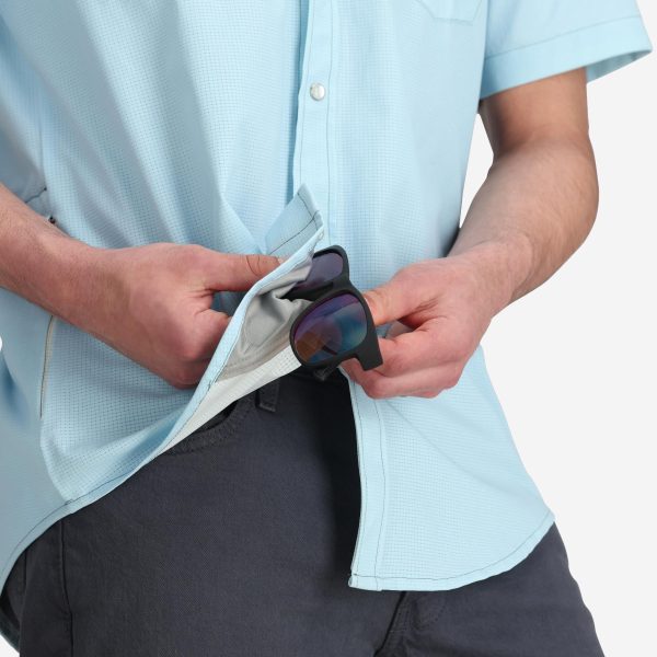 Men's Western Blue Tech Shirt - Image 6