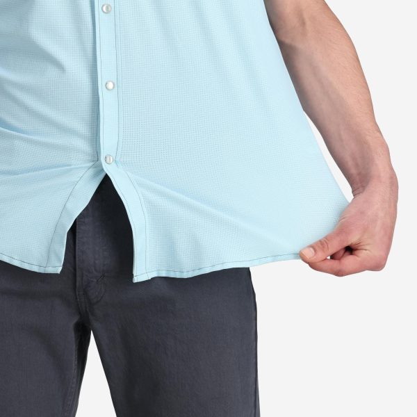 Men's Western Blue Tech Shirt - Image 7