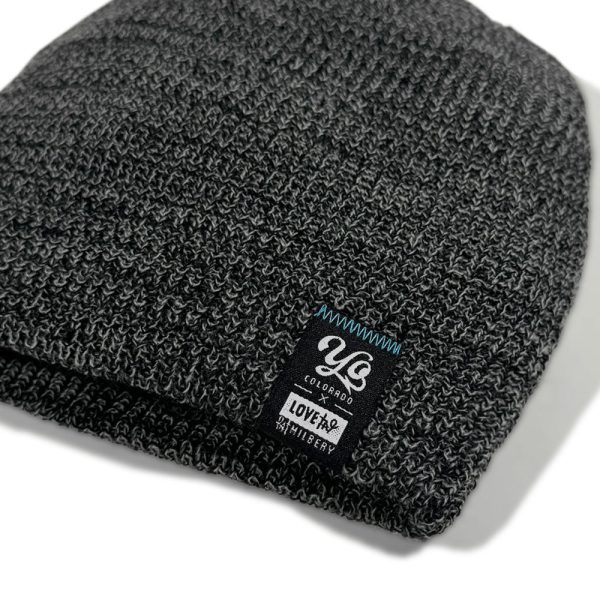 Open Hearts Collection Heather Black Beanie - LIMITED EDITION - Image 2