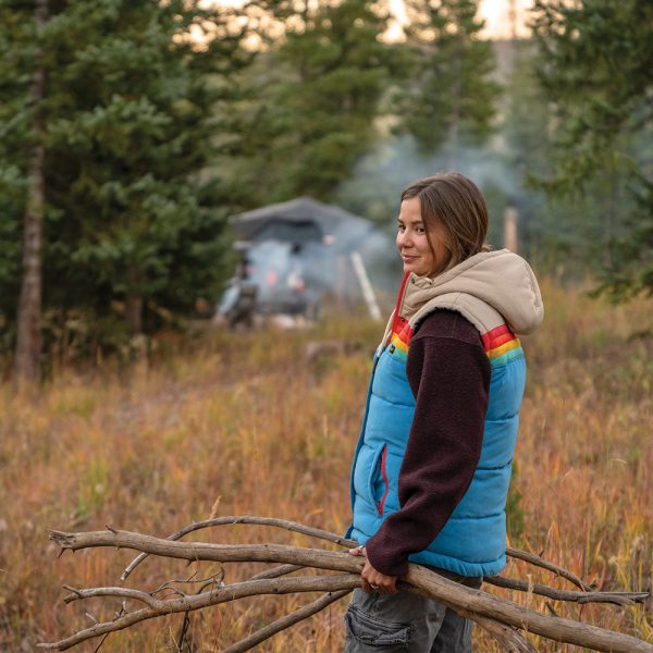 Women's Epic Bluebird Puffer Hooded Vest - Image 6