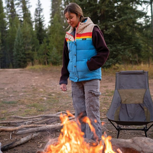 Women's Epic Bluebird Puffer Hooded Vest - Image 8