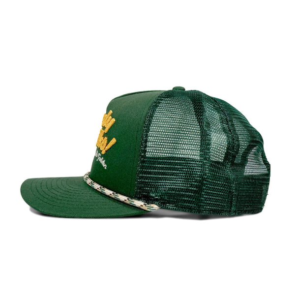 Kids' Howdy Golden Green Trucker Hat - Image 3