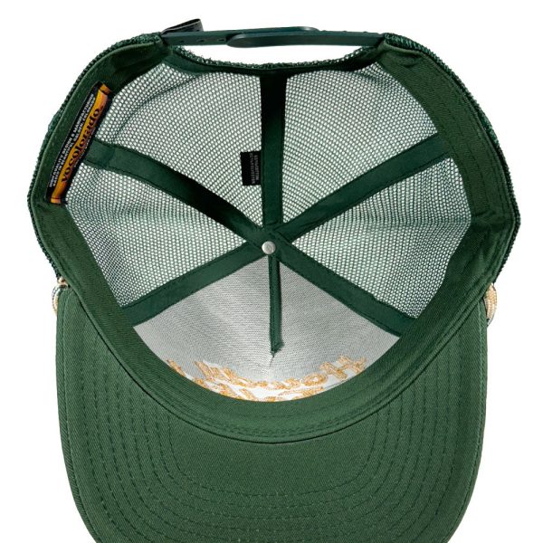 Kids' Howdy Golden Green Trucker Hat - Image 4