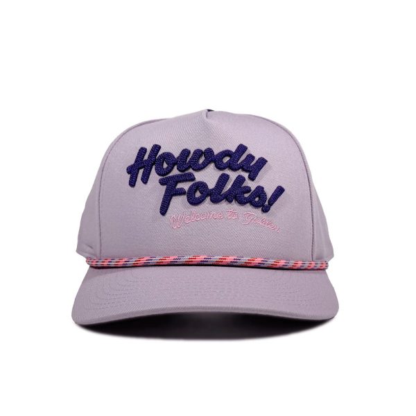 Kids' Howdy Golden Purple Trucker Hat - Image 2