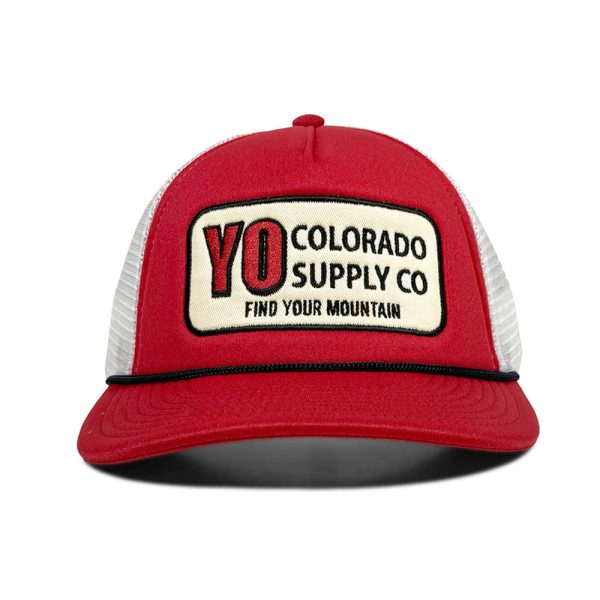 YO Colorado Supply Co Foam Trucker in Red - Image 2