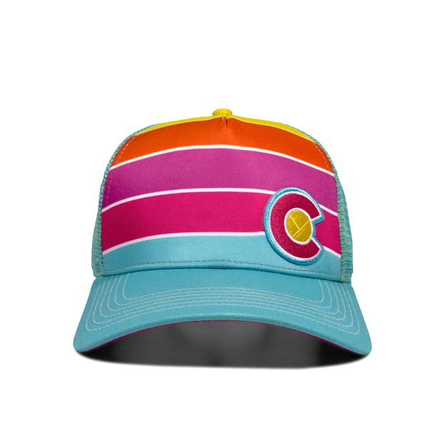 Turquoise Lake Fader Trucker Hat - Image 2