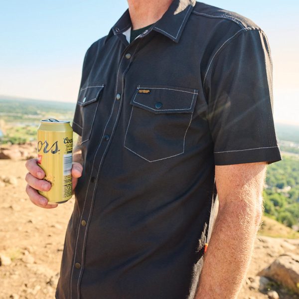 Men's Enduro Solid Black Tech Shirt - Image 2