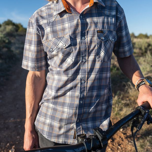 Men's Western Plaid Tech Shirt - Image 2