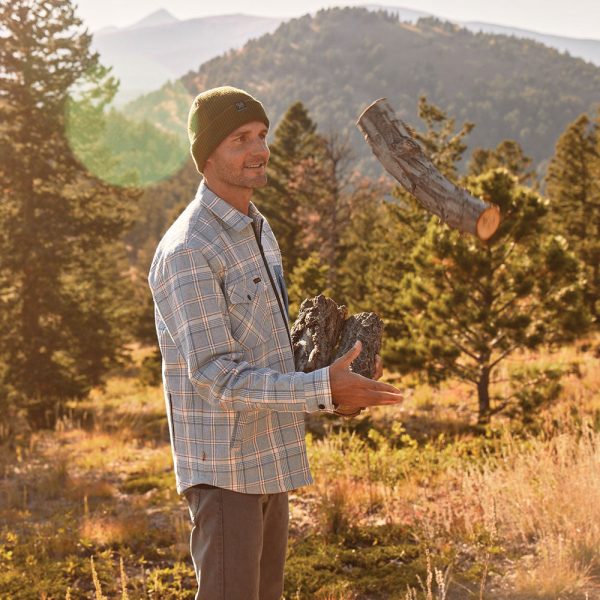 Men's Ryder Insulated Flannel Jacket in Blue - Image 5