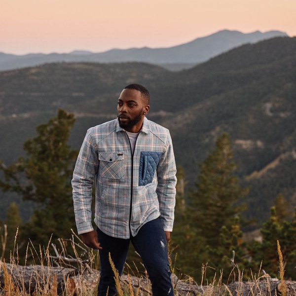 Men's Ryder Insulated Flannel Jacket in Blue - Image 8
