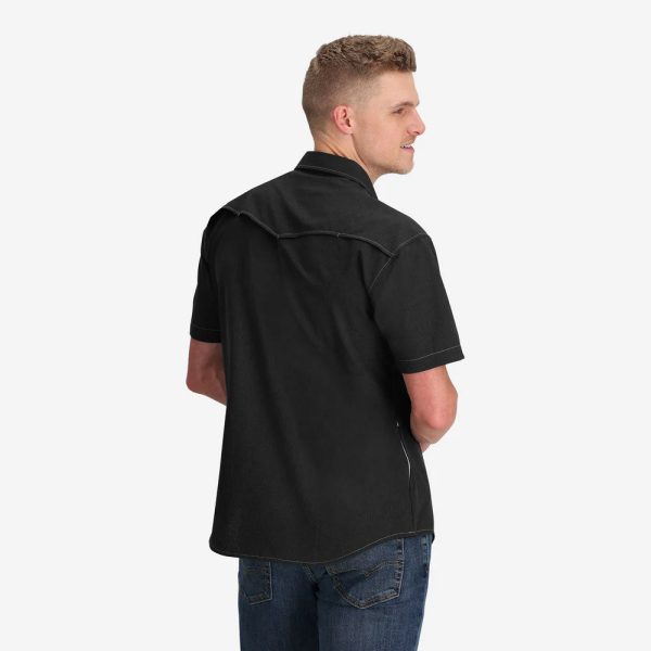 Men's Enduro Solid Black Tech Shirt - Image 4