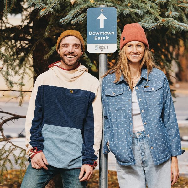 Unisex Verve Grid Fleece Hoodie in Alpine - Image 2